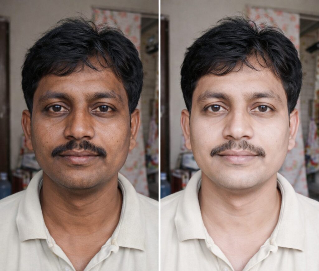 Skin treatment transformation